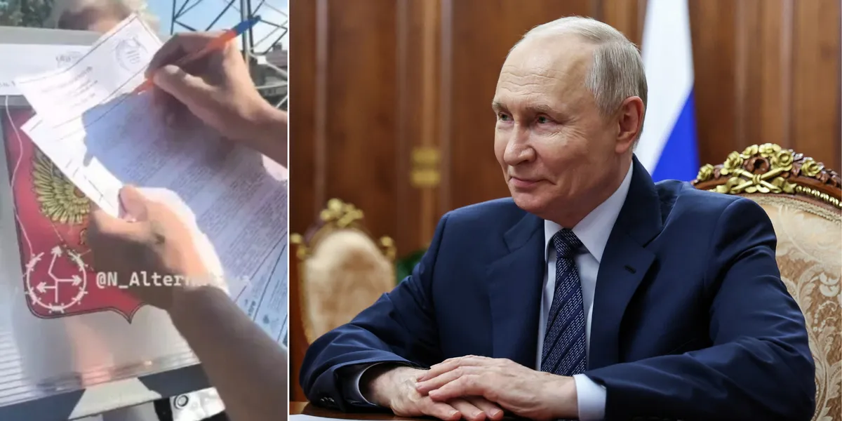 Russian election: Man jailed for writing ‘Putin is a d***head’ on his ballot in sham poll