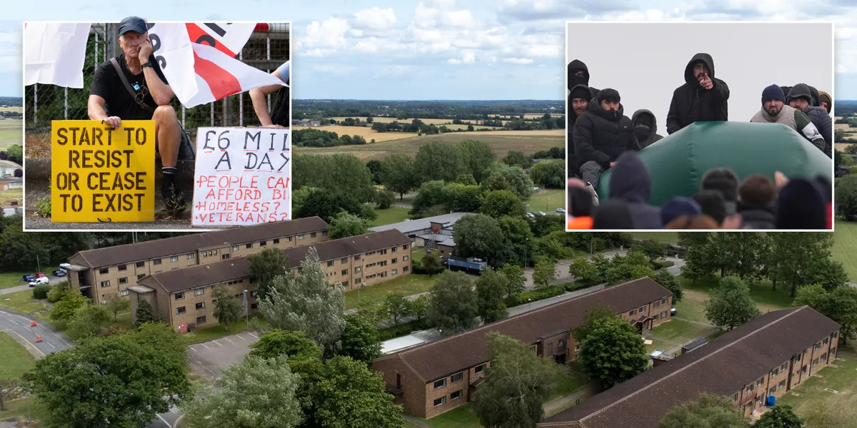 Migrant camps ‘turn British towns into no-go zones for women’ as fears rise for future of Piddington