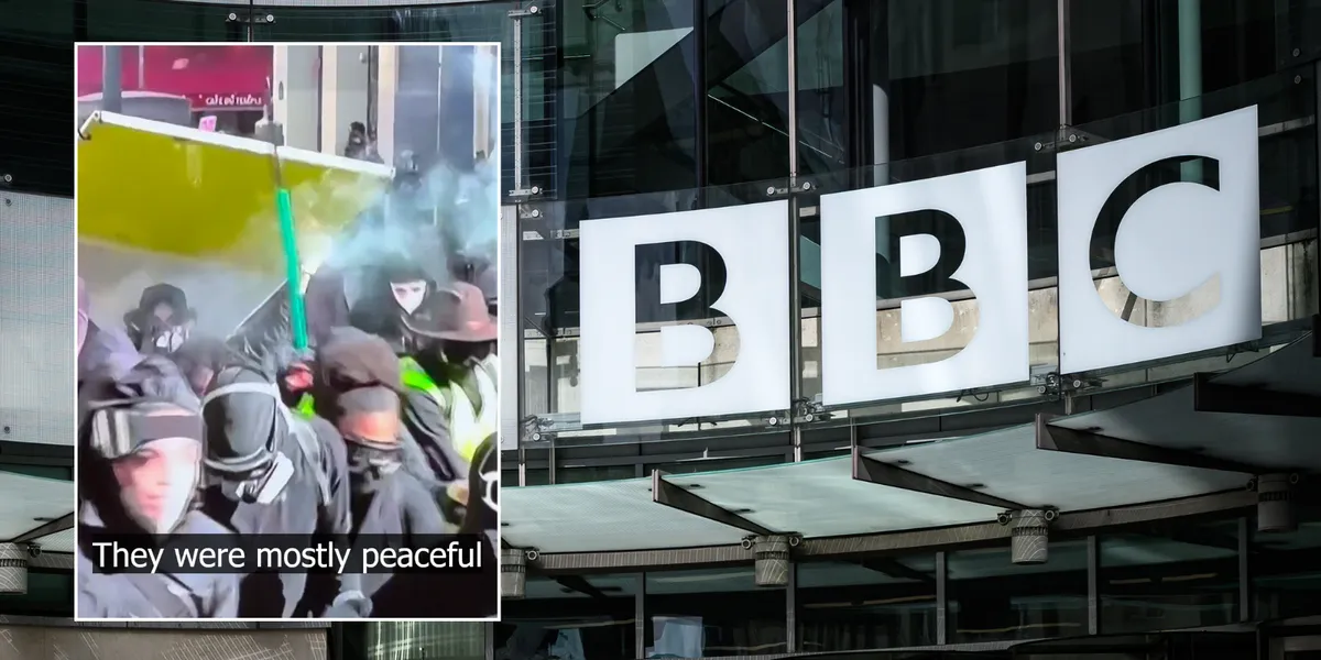 France riots: BBC calls disorder ‘mostly peaceful’ while showing masked looters torching cars and clashing with police