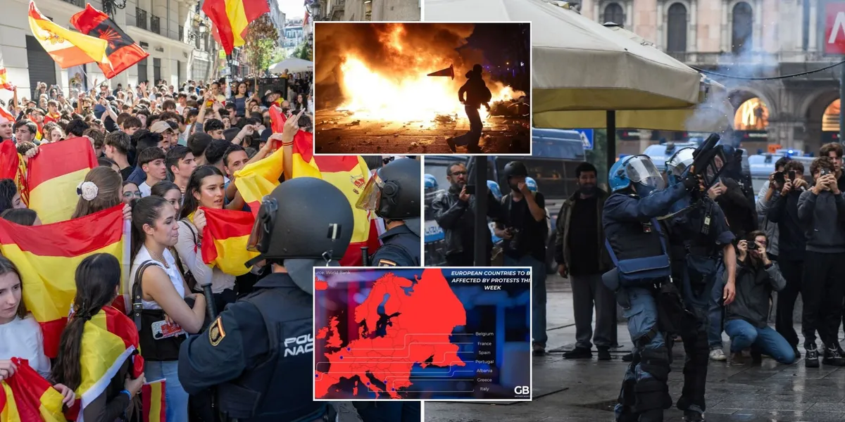 France riots: Map of Europe reveals countries hit by protests this week with continent in turmoil