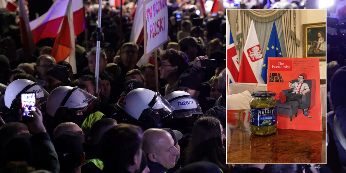 Polish embassy in Britain posts about pickles while pro-EU leader stages ‘coup’ against nation’s top court