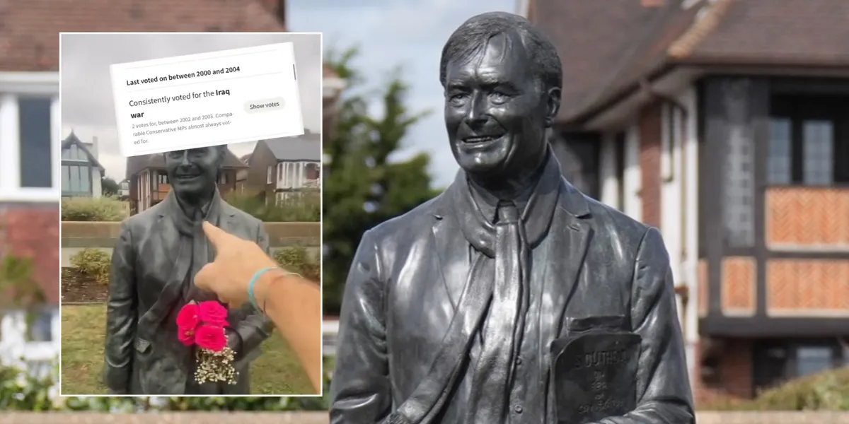 Pro-Palestine activist shares video of man spitting on David Amess statue as police called to investigate ‘sickening act’